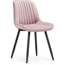 Stew Metall/velor, black/pink 50x56x82 cm stool