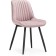 Stew Metall/velor, black/pink 50x56x82 cm stool