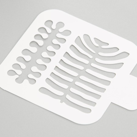 Plastic "pattern" 9x9 cm stencil-2