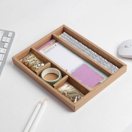 Chancellery set, 3 pencils, paper clips, buttons, planning, Dec. adhesive tape 17 x 2 x 20.4cm-1