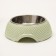 Metal bowl on a plastic base, 18.5 x 18.5 x 6 cm, green