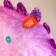 Soft musical toy "Dinosaurus", 27 cm, purple color