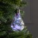 Christmas ball "spruce branch", batteries, 5 LED, white glow