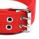 Four-layer collar, 64 x 4 cm, Osh 50-58 cm, polyester, red