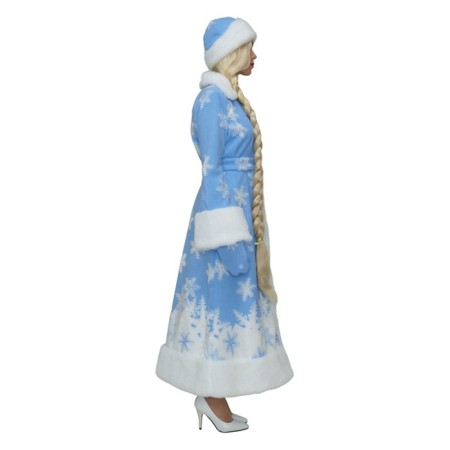 New Year! The carnival costume "Snow Maiden with stars", a fur coat, hat, mittens, p. 52-1
