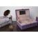 Casket to the leatherette for jewelry "Strips. Texture" Lilac Pearl 7.5x22x15 cm