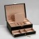 Station for jewelry "Casket" 2 tiers, 17 × 23 × 10 cm, black color