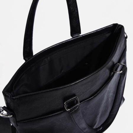 Male bag, black color-5