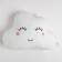 Pillow "Etel" cloud white 48x38cm, velor, 100% p/e