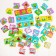 Set "Mom, baby, dwelling", (puzzle-three), element 5.5 × 5.5 cm, 16 mini-puzzles