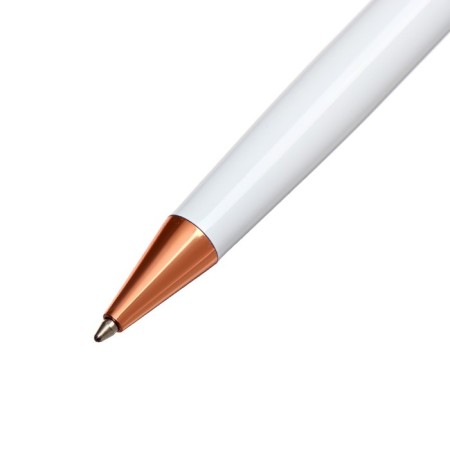 Gift handle, ball "Norfok" in the leatherette case, rotary, white body with gold-3