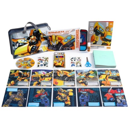 A set of first grader in the folder, transformers, 30 items-1