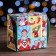 The box is folding, double -sided, "New Year's superheroes", 16 x 16 x 10 cm