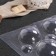 Form for chocolate and sweets plastic "spheres", 6 cm, color transparent color