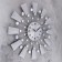 Watch walls, series: openwork, "Mirror points", D-40 cm, dial 12 cm