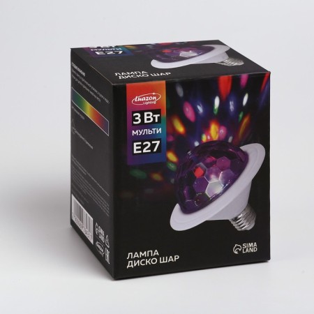 Light device "Discus-Shar" 12 cm, E27, glow RGB-4