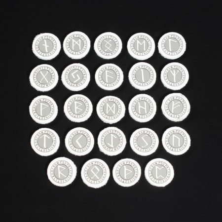 Runes for fortune telling "Scandinavian", 25pcs, light skin-1