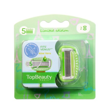 Feminine Exchange Cassettes Topbeauty Paris, Green, 2 pcs (compatible with Venus)