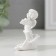 Polystone souvenir "Snowty angel with a violin on the leaf" 6.2x6.4x3.3 cm