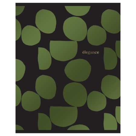 Notebook of 48 sheets in the Elegance cage, cover coated cardboard, metallized panton, foil embossing, offset unit, mix-5