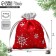Bag gift plush "Miracle", snowzhik, embossing, 10 x 12 cm +/- 1.5 cm, New Year