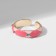 Ring "Ornament" multi, pink color in gold, dimensionless