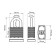 Castle of hinged matrix, 50 mm, elongated puff