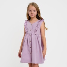 Children's dress on buttons KAFTAN, p. 36 (134-140), lilac
