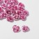 Busina "rose", set 30 pcs., 8 mm, light pink color