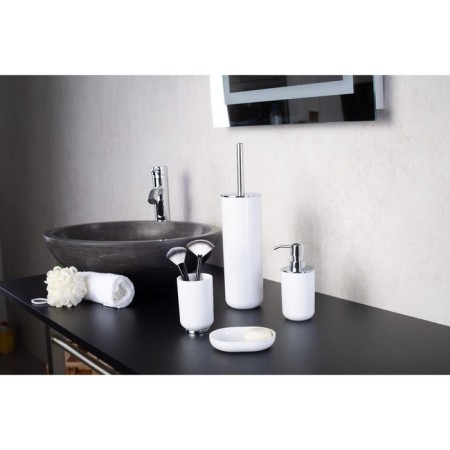 Alba glass, white/chrome color-1