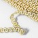 Decorative braid “Wave”, 10 mm, 10 ± 1 m, gold/white color