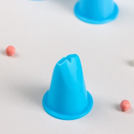 Set of pastry nozzles, D = 2.5 cm, 21 pcs, adapter 3 cm, color mix-2