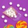 BOPP package with sticky tape, "festive assorted", 10*10+3cm