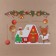 Stickers on the windows "New Year" house, snowman, 2 pieces, 35 x 50 cm