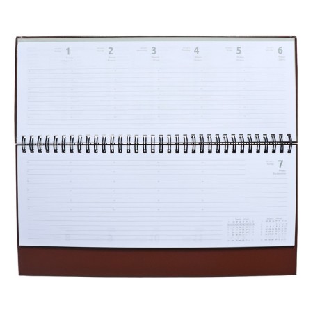 Dated 2024, 294 x 142 mm, 64 sheets, on the crest, Attomex.orion, solid boumvinyl cover, block 70 g/m2, brown-6