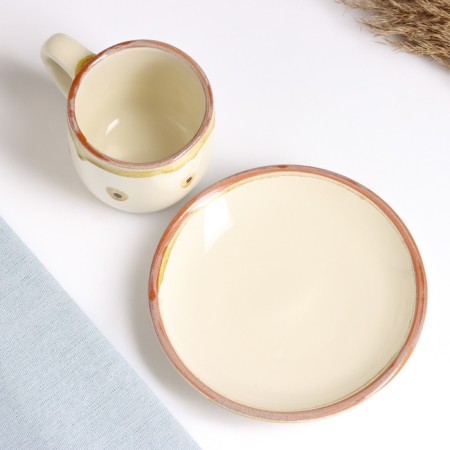 Tea couple "Form" 0.2l / 16cm, caramel-3