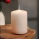 Candle - Aromatic "cinnamon" cylinder, 5.6x8 cm