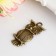 Decor Metal for creativity "Owl on a branch" under the brass (CG1216) 2.2x1.7 cm