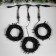 Garland "Clip-Light" 3 threads of 10 m, IP44, UMS, dark thread, 198 LED, glow warm white, 8 modes, 24 V