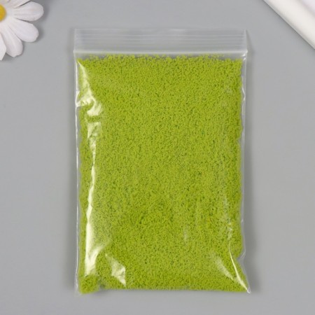 Decor for creating miniatures (trees, lawn) powder "light green" set of 20 g-1