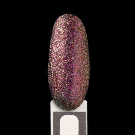 Gel nail polish, “Chameleon”, 3 phase, 8ml, LED/UV, dark green/raspberry color (03)-10