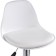 Soft Soft Metal/ABS-plastic stool/eco-leather, chrome/white 38x38x82 cm