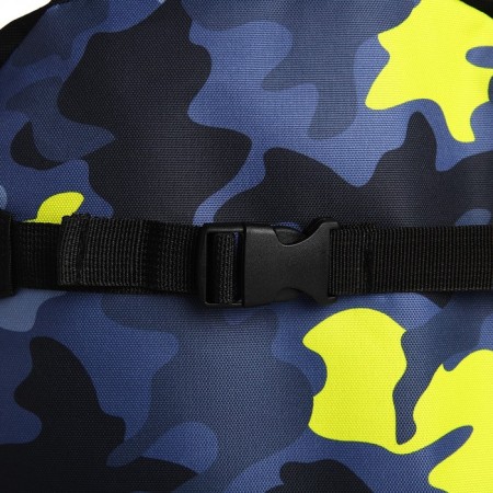 School textile backpack with mount for the Skate "Camouflage", 38x29x1 cm, black color, lightning department-4