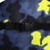 School textile backpack with mount for the Skate "Camouflage", 38x29x1 cm, black color, lightning department