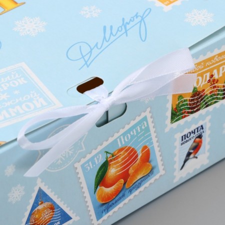 Gift Box "New Year's Post", 31 x 24.5 x 8 cm, New Year-2