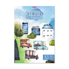 A3, 10 sheet watercolor folder, Erichkrause 