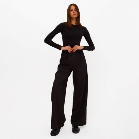 Longsliv Women's Minaku: Basic Line, Black Color, Size 42-2