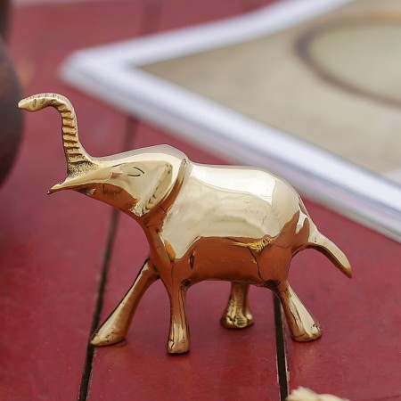 Souvenir "Elephant" Brass 9x3.5x8 cm-1