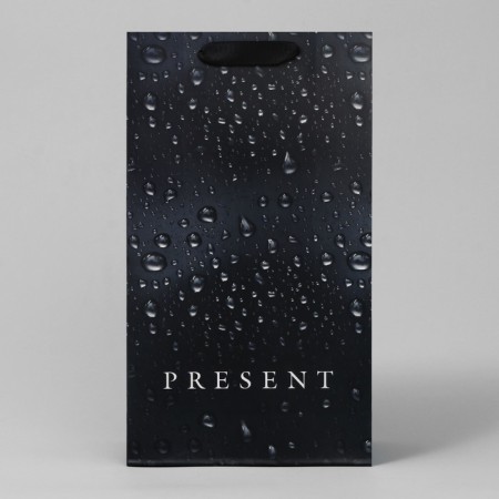 Gift package for two bottles, packaging, Black, 35 x 20 x 9 cm-4