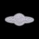 Reflective thermonacleka "Saturn", 3 × 7 cm, color gray color